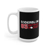 Soderblom 85 Detroit Hockey Ceramic Coffee Mug In Black, 15oz