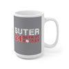 Suter 24 Detroit Hockey Ceramic Coffee Mug In Gray, 15oz