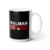 Walman 96 Detroit Hockey Ceramic Coffee Mug In Black, 15oz