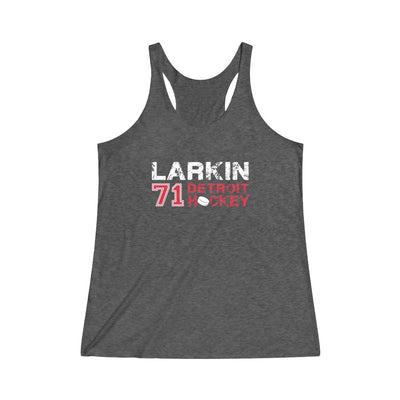 Larkin Detroit Hockey Women's Tri-Blend Racerback Tank Top