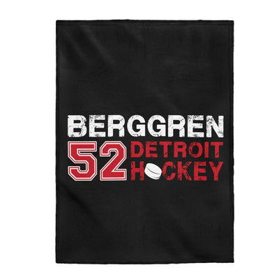 Berggren 52 Detroit Hockey Velveteen Plush Blanket