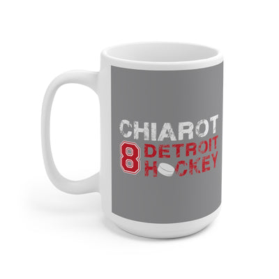 Chiarot 8 Detroit Hockey Ceramic Coffee Mug In Gray, 15oz