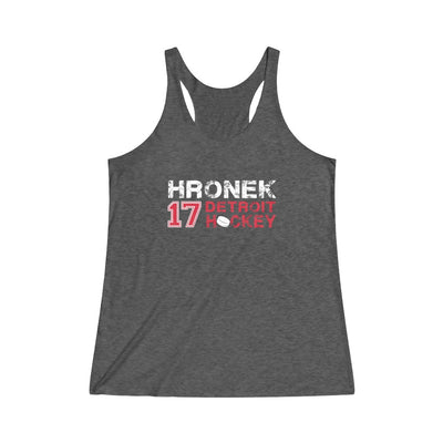 Hronek 17 Detroit Hockey Women's Tri-Blend Racerback Tank Top