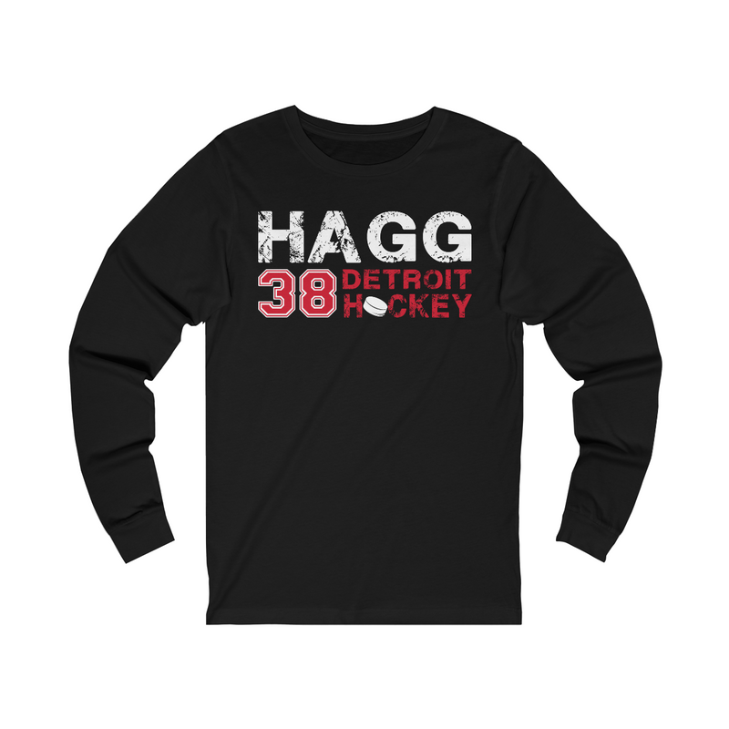Hagg 38 Detroit Hockey Unisex Jersey Long Sleeve Shirt