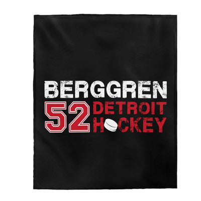 Berggren 52 Detroit Hockey Velveteen Plush Blanket