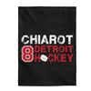 Chiarot 8 Detroit Hockey Velveteen Plush Blanket