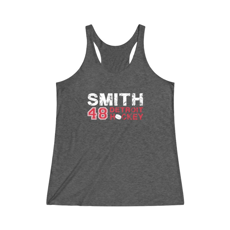 Smith Detroit Hockey Women's Tri-Blend Racerback Tank Top