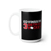 Edvinsson 3 Detroit Hockey Ceramic Coffee Mug In Black, 15oz